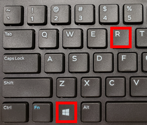Windows Key + R Key